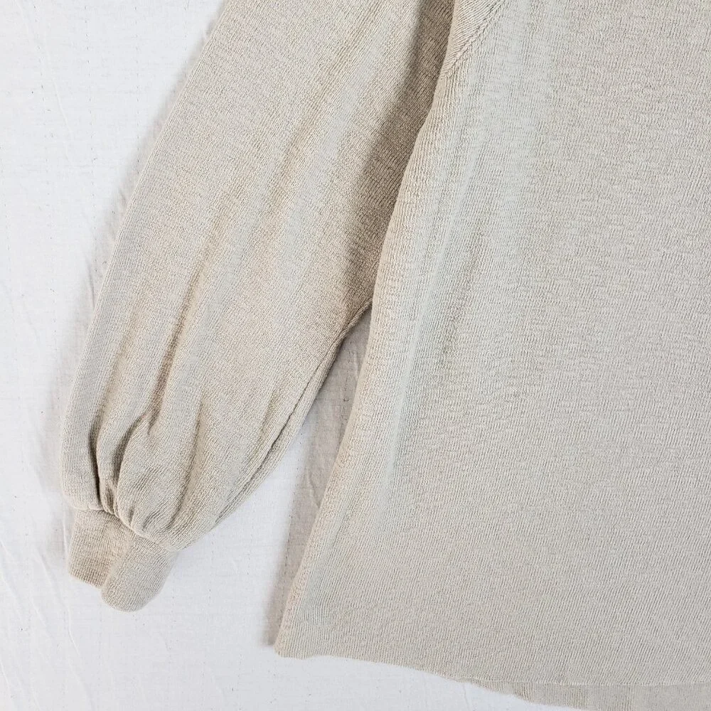 Free People FP Beach Sweater Tunic Cotton Knit Boho Minimalist size S Oversized